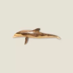 Handcarved Wooden Dolphin Figurine – Premium Quality Decor