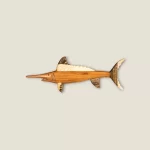 Hand-Carved Wooden Needlefish