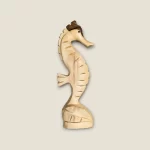 Hand-Carved Wooden Seahorse