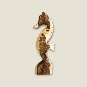Hand-Carved Wooden Seahorse
