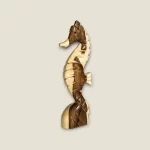 Hand-Carved Wooden Seahorse
